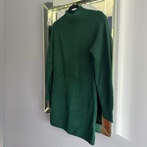 Abercrombie & Fitch Long-Sleeve Mockneck Mini Sweater Dress